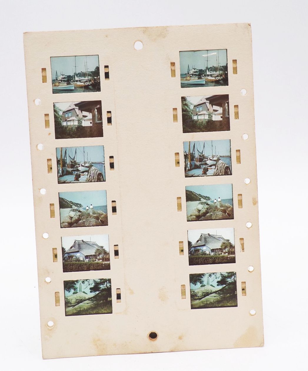 Alter Bildstreifen LS30 Ostsee Hafen Leuchtturm DDR 3 D Bildkarte Stereomat Alter Bildstreifen LS30 Ostsee Hafen Leuchtturm DDR 3 D Bildkarte Stereomat