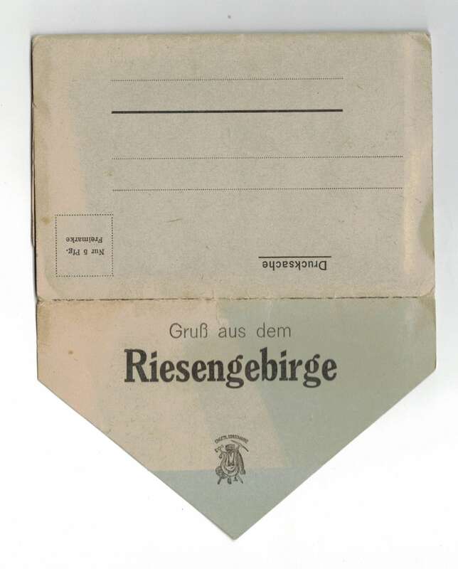 Leporello Gruß aus dem Riesengebirge 1930er 