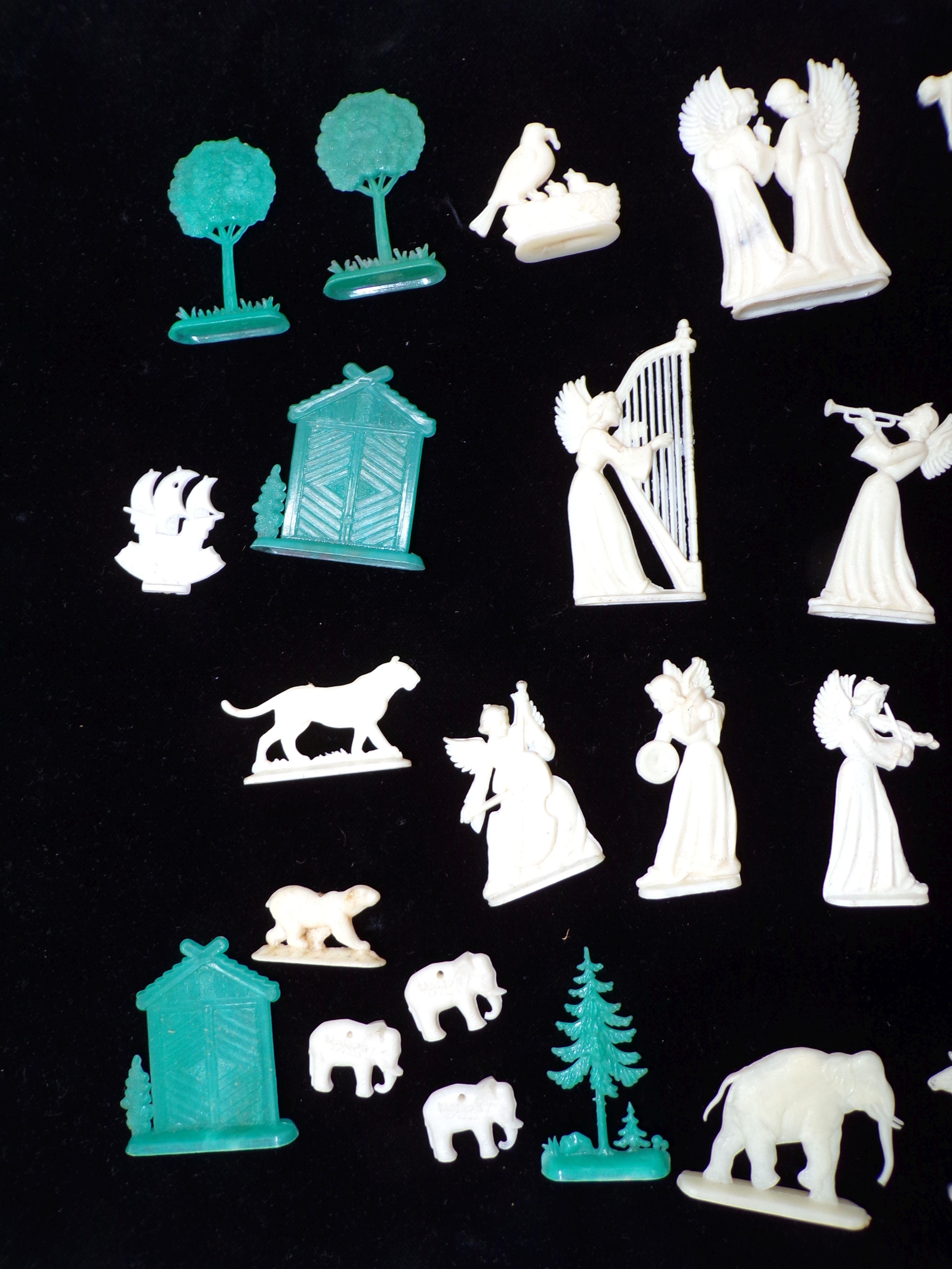 Lot alter Margarinefiguren Krippe Jesus Tiere