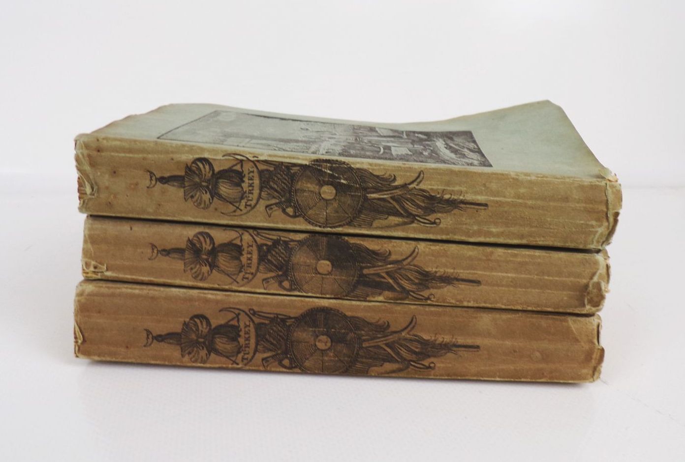 Türkei 3 Bände Miniaturgemälde aus der Länder und Völkerkunde 1824 Kupfer