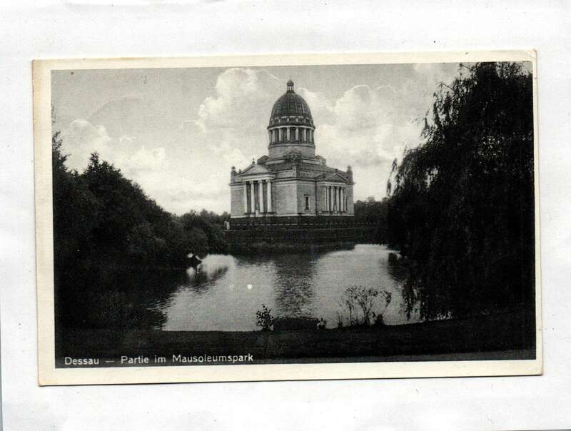 Ak Dessau Partie im Mausoleumspark 1935