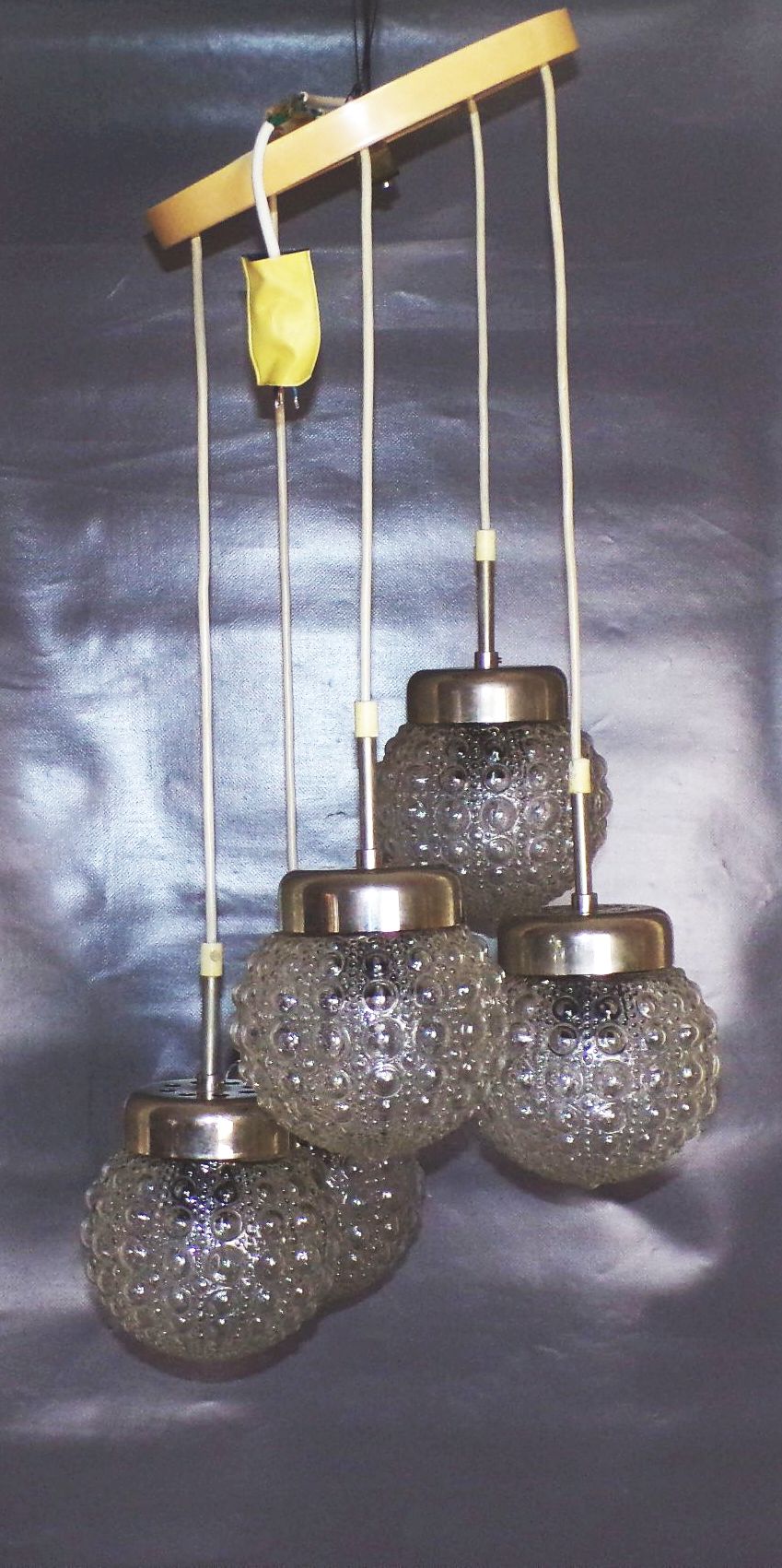 Kaskadenlampe Bubble Glas E27 Deckenleuchte 5er Pendelleuchte