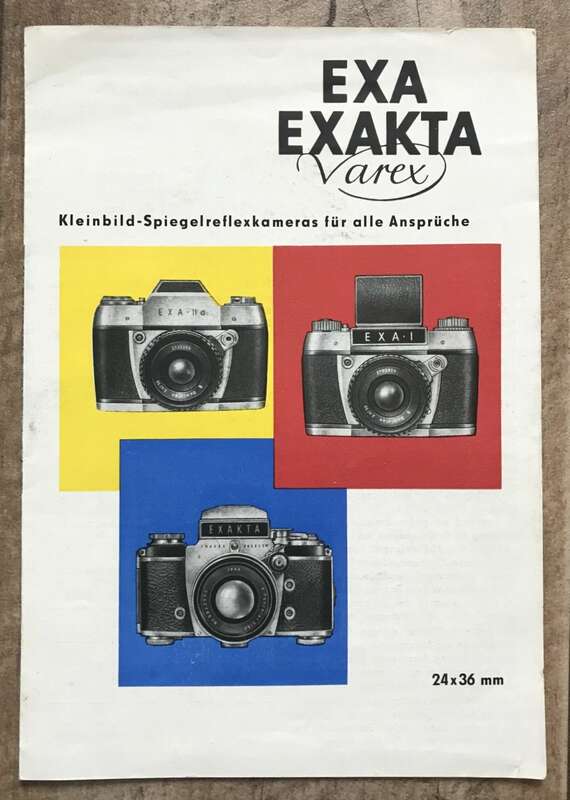 Flyer EXA EXAKTA Varex Kleinbild Spiegelreflexkameras für alle Ansprüche