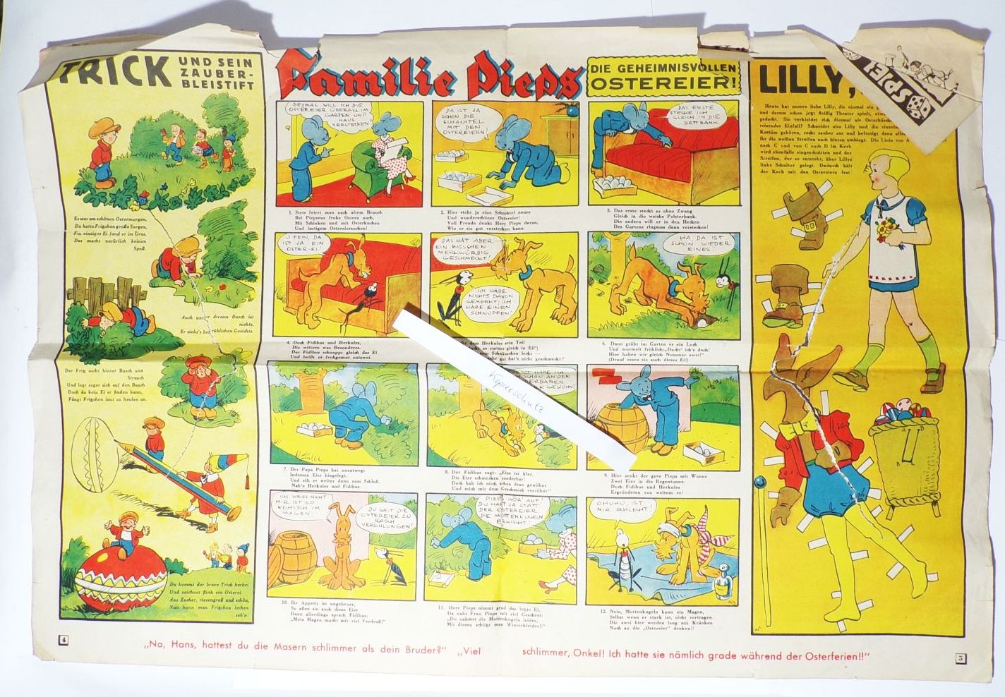 Der Papagei Nr 7 Chemnitz 14 Jhg Familie Pieps Lutz und Erwin Comic