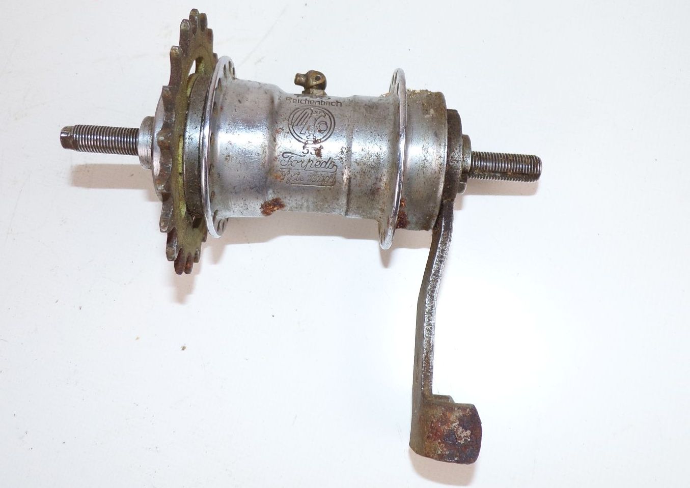 Alte Fichtel und Sachs Reichenbach 53 Torpedo Fahrradnabe Rücktrittnabe 