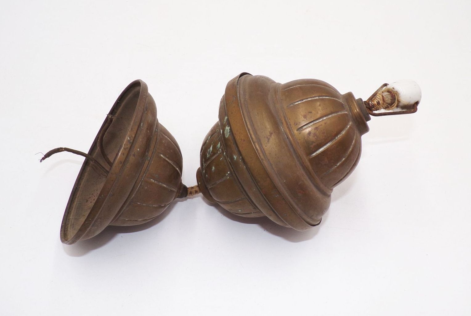 Alter Lampenzug Messing für Deckenleuchte um 1900