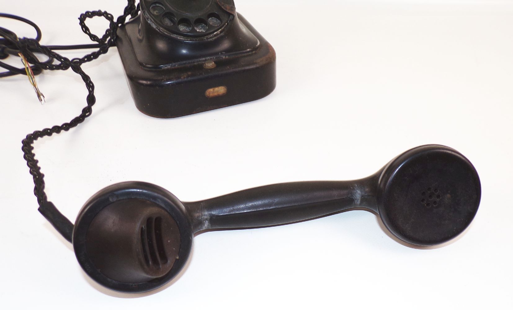 Altes Siemens Halske Telefon Wählscheibe Schwarz DR wohl Reichsbahn 