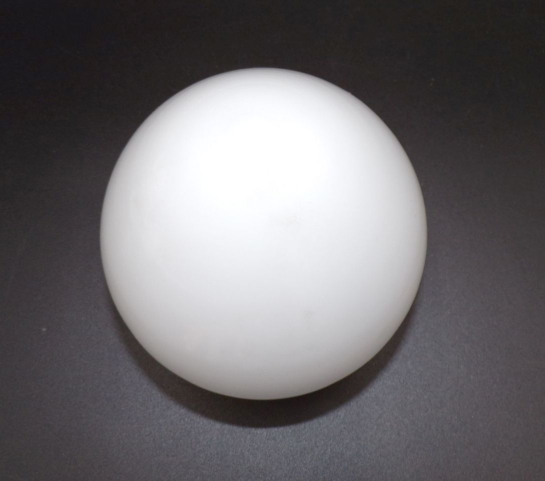 Altes Lampenglas Lampenschirm für Gaslampe Weiß Opalglas um 1900 