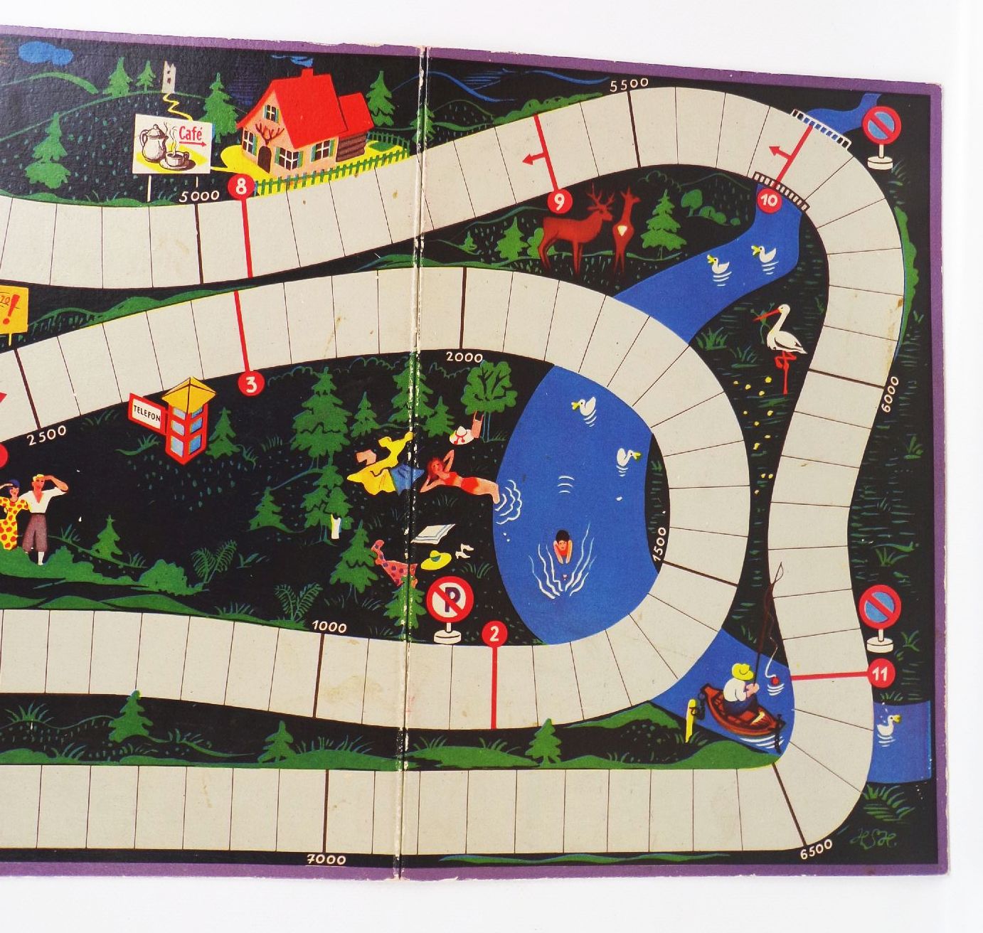 Gräfe Brettspiel Autorennen wie noch nie Würfelspiel um 1950 DDR Gräfe Brettspiel Autorennen wie noch nie Würfelspiel um 1950 DDR