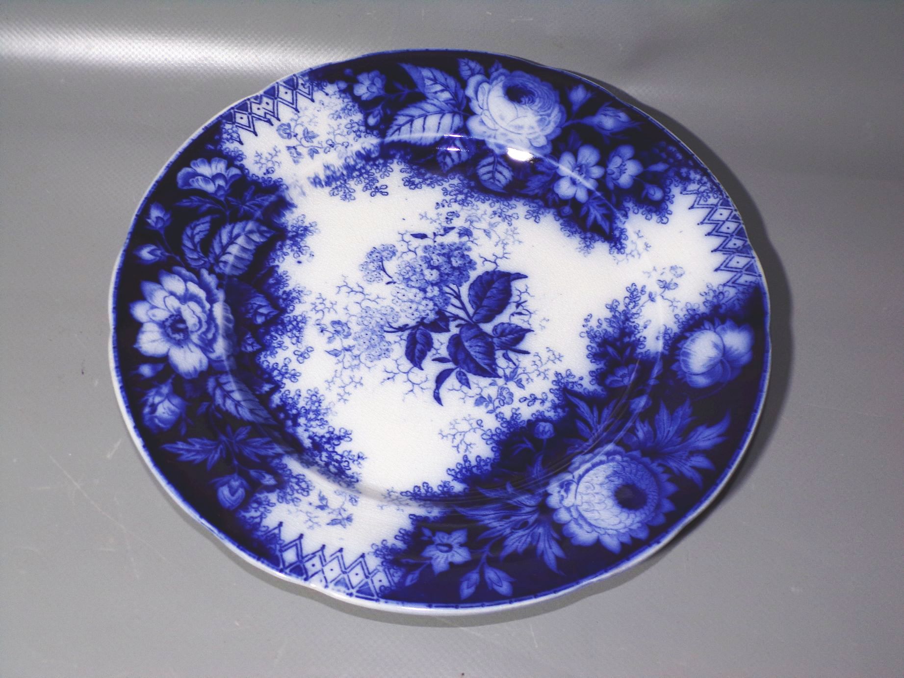 Villeroy Boch Jardiniere 3 Teller Blau Blumen