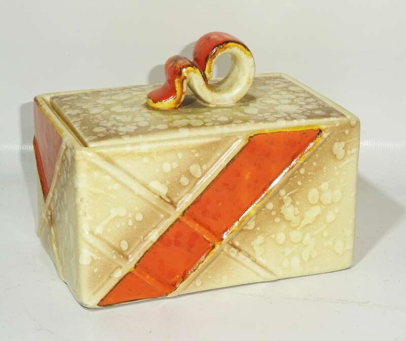 Art Deco Keksdose Porzellan Dose Steubler Zwickau 1930er 