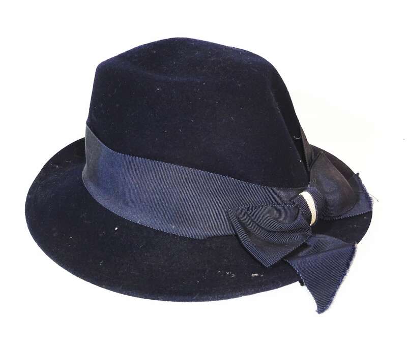Alter Damenhut 1920er 1930er Vintage Hut Größe 54 !