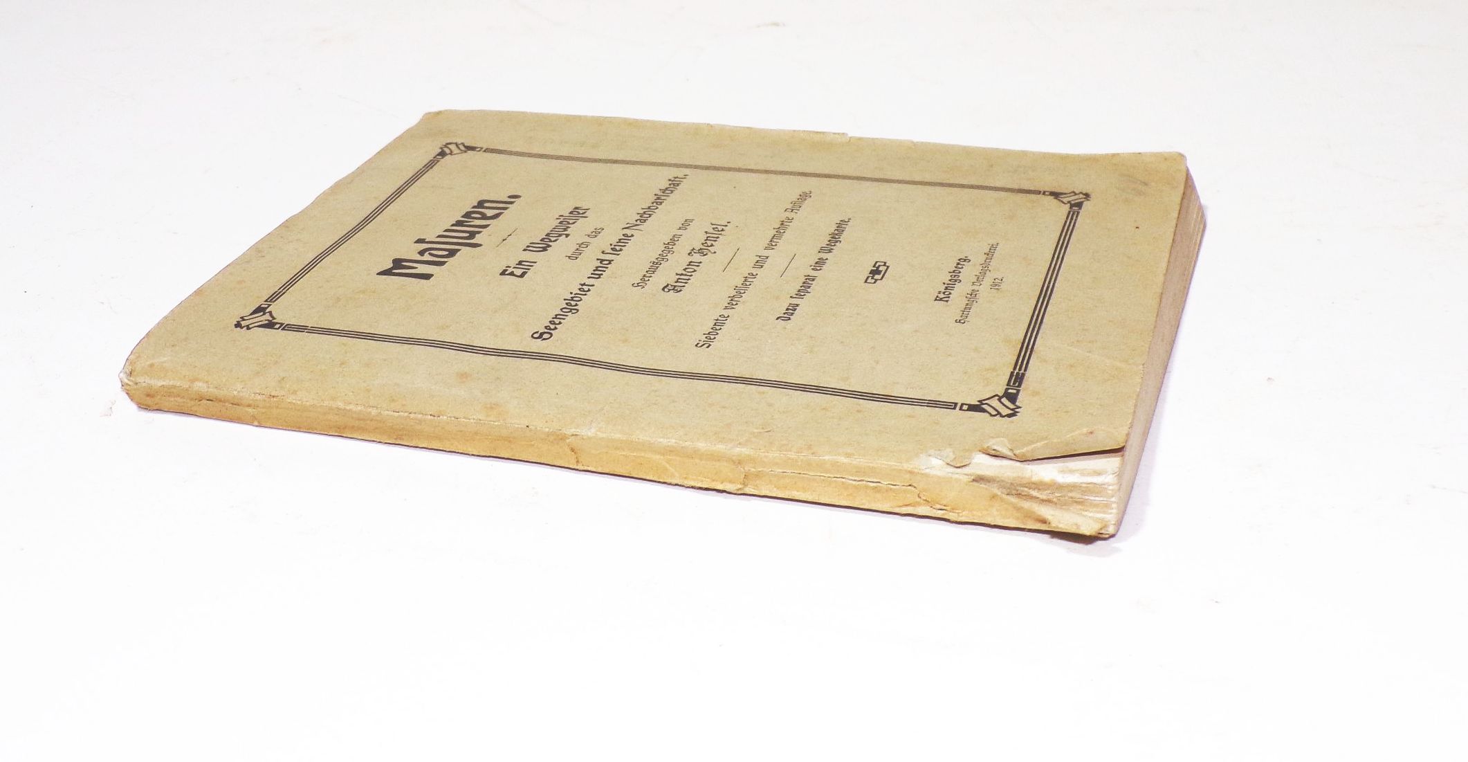 Masuren Wegweiser durch das Seengebiet und Nachbarschaft 1912 Anton Hensel