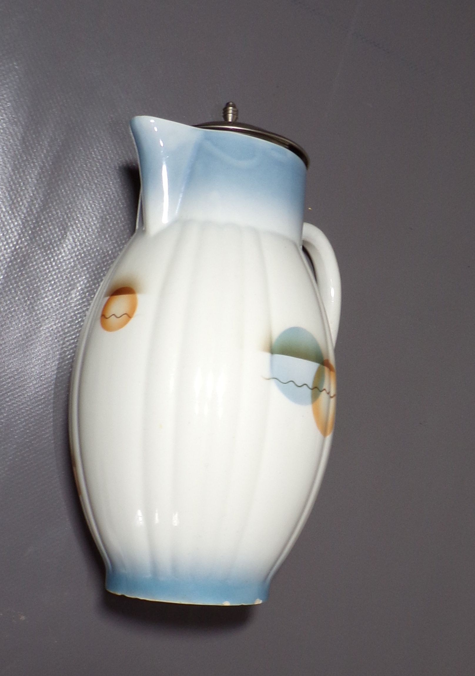 Alte Spritzdekor Kakaokanne Annaburg 