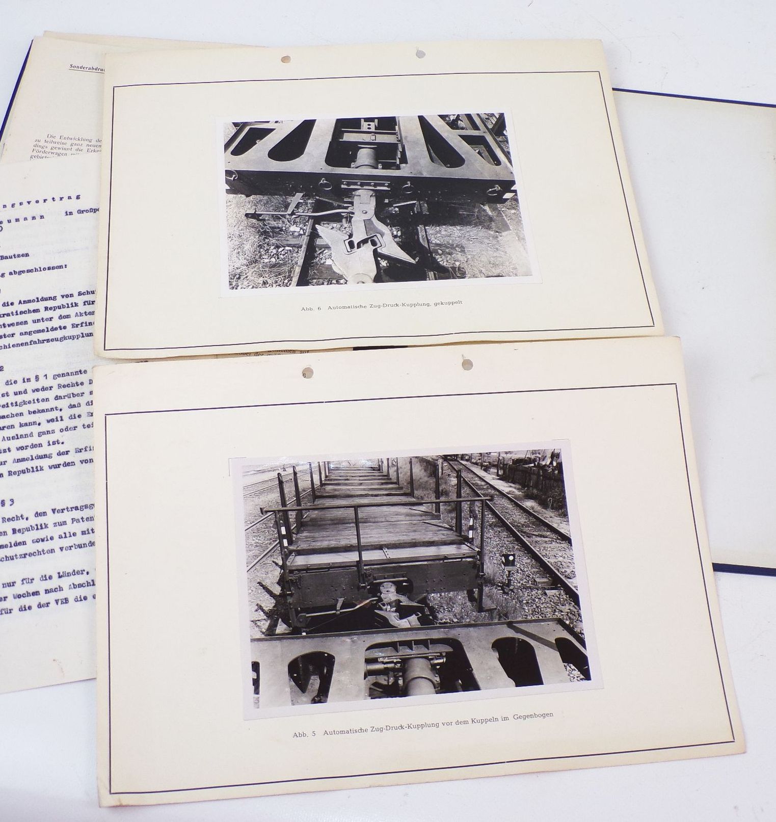 Waggonbau Bautzen Automatische Mittelpufferkupplung DDR mit Patent 