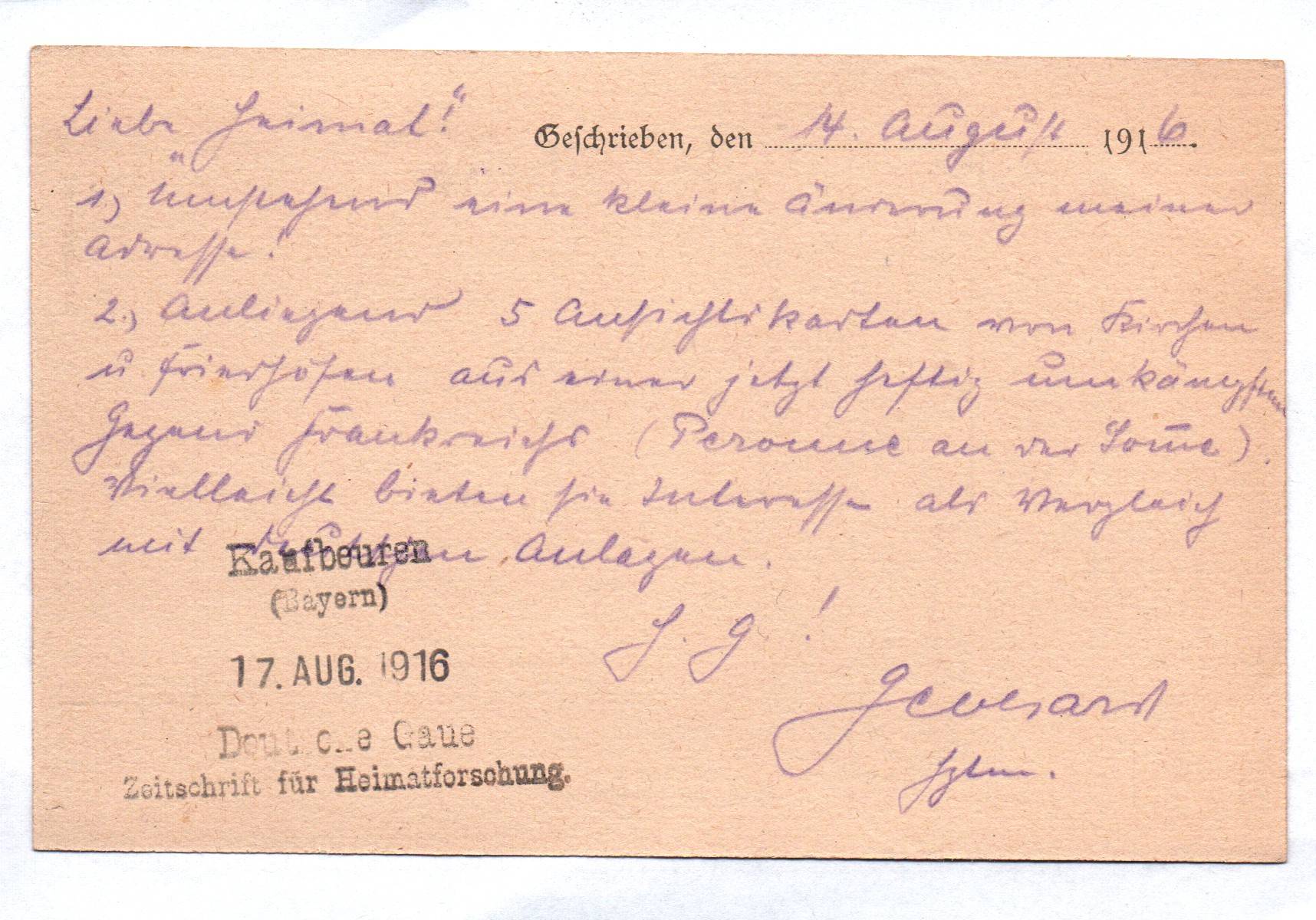 Alte Feldpostkarte FAR Bataillon Stab 204 Westheer Stempel 1 Wk WW1 Alte Feldpostkarte FAR Bataillon Stab 204 Westheer Stempel 1 Wk WW1