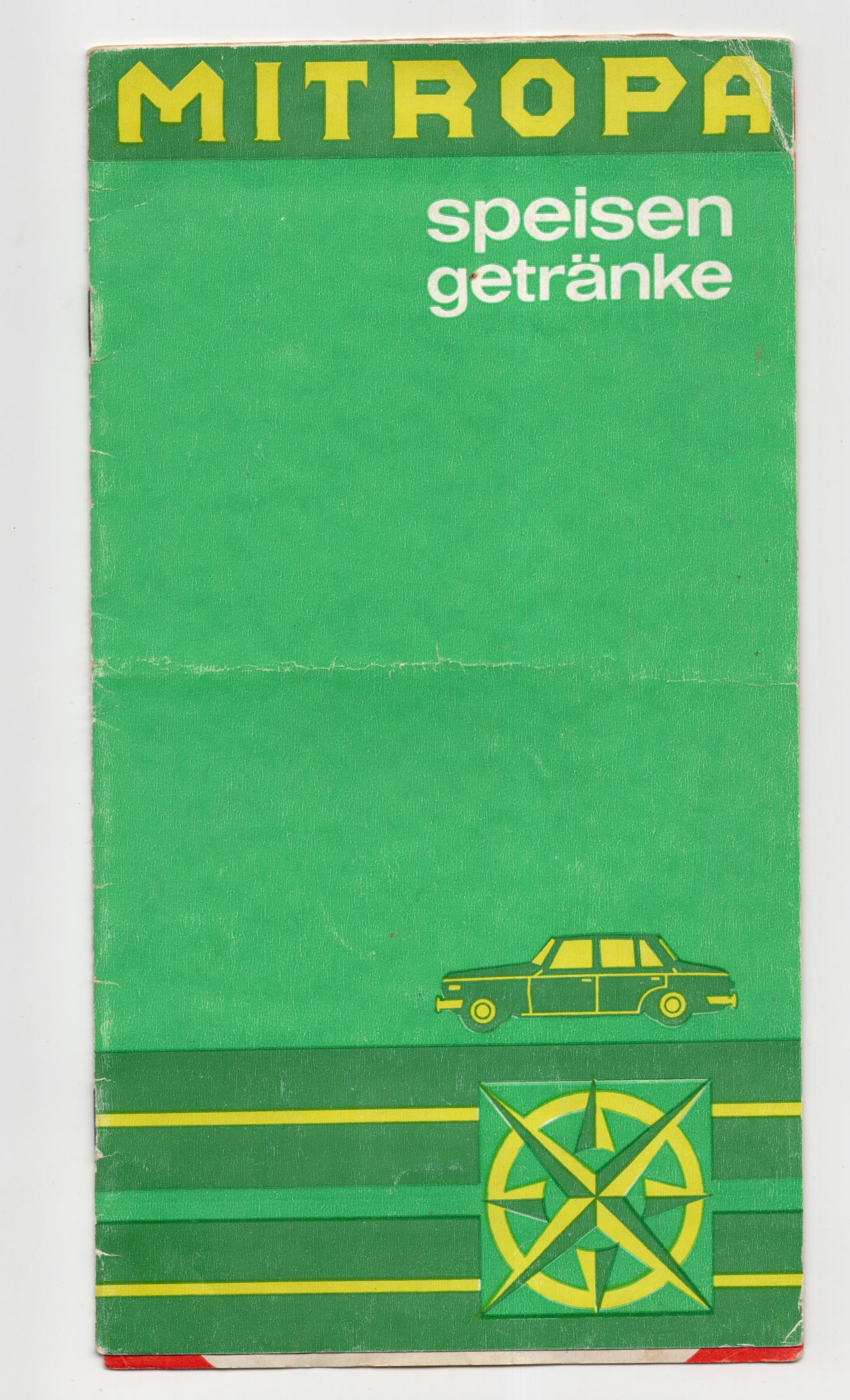 Alte Mitropa Speisekarte Autobahn Raststätte Wilsdruff 1973 DDR