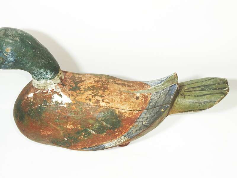 Uralte Lockente Holz Ente Jagd Attrappe Lockvogel Sammler 