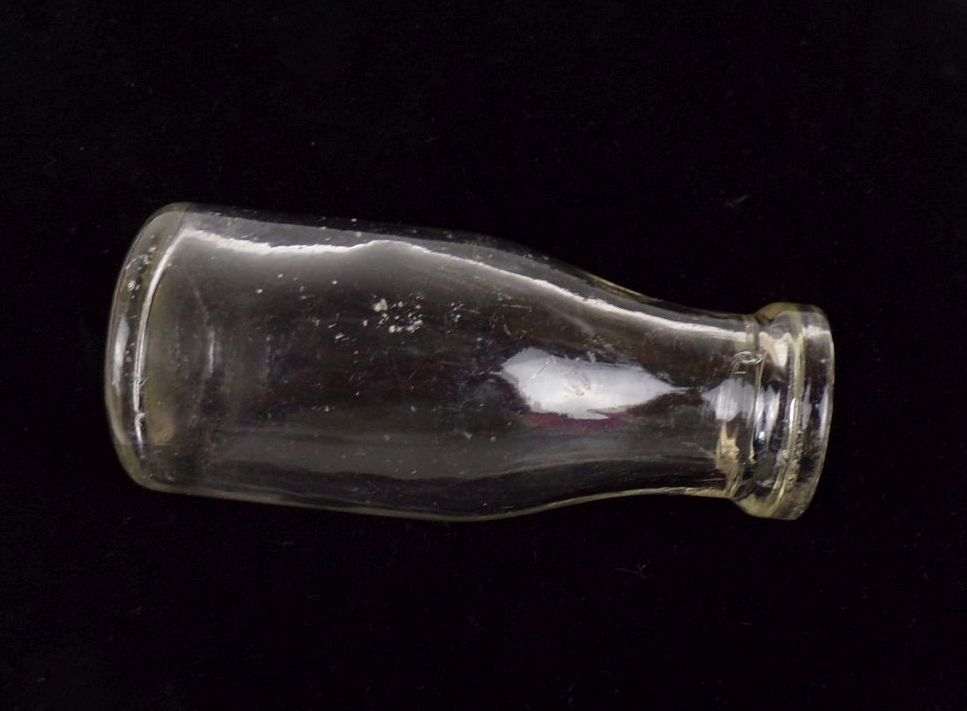 Alte Glasflasche transparent Antik Glas Fläschchen Deko Vintage Alte Glasflasche transparent Antik Glas Fläschchen Deko Vintage