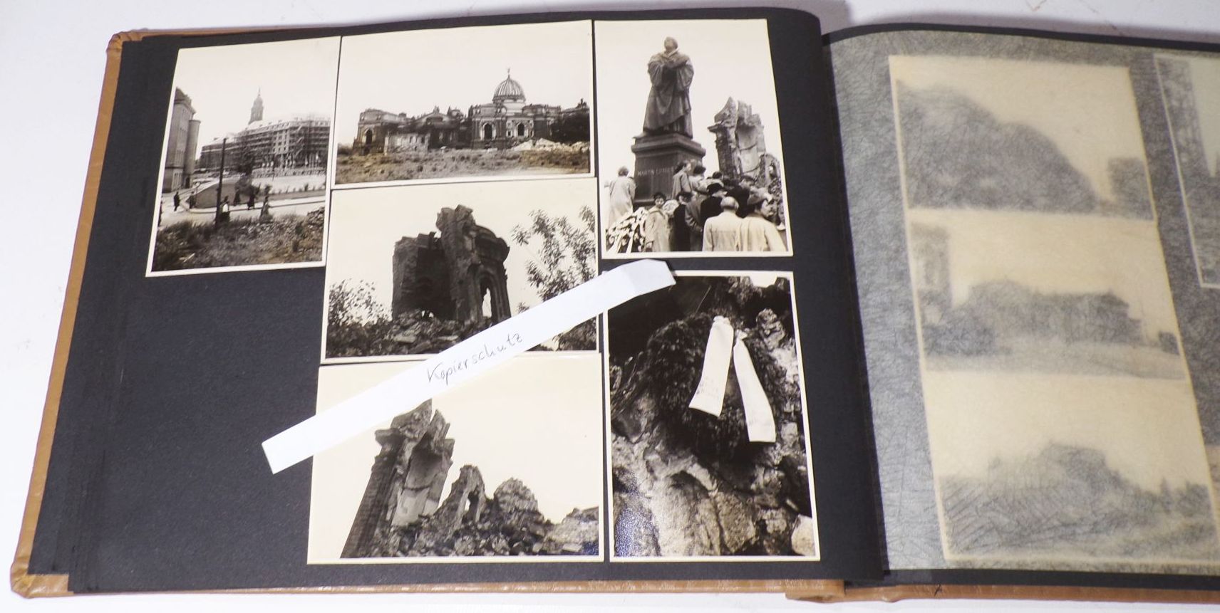 Fotoalbum zerstörtes Dresden Berlin Stalinallee Kirche zur Heimat 1956
