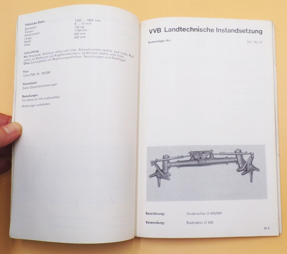 Vorderachsen und Lenkungen RS09 U651 ZT303 HT440 und andere