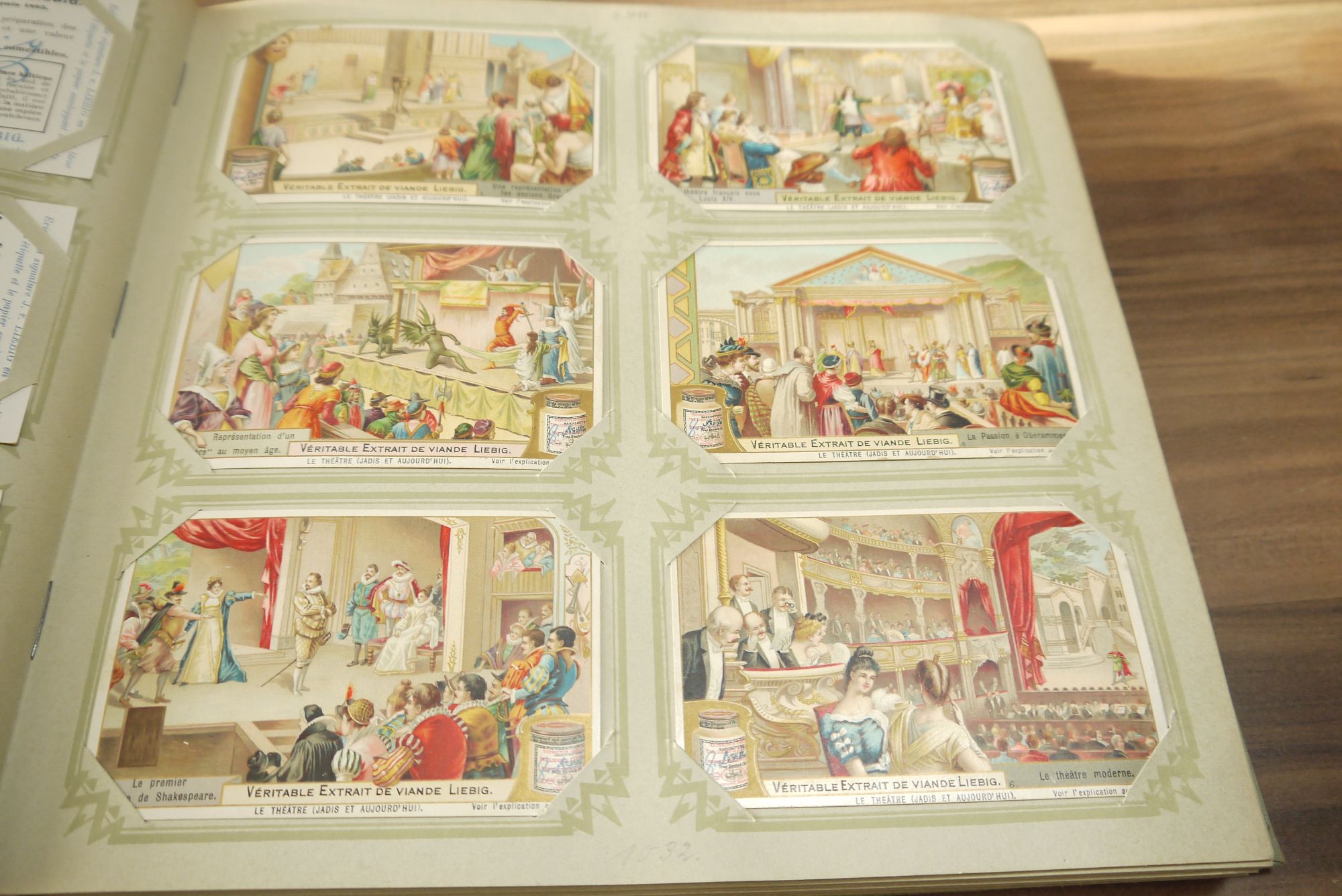 Liebig Sammelbilder Album ca 49 Seiten 294 Karten Sammelalbum