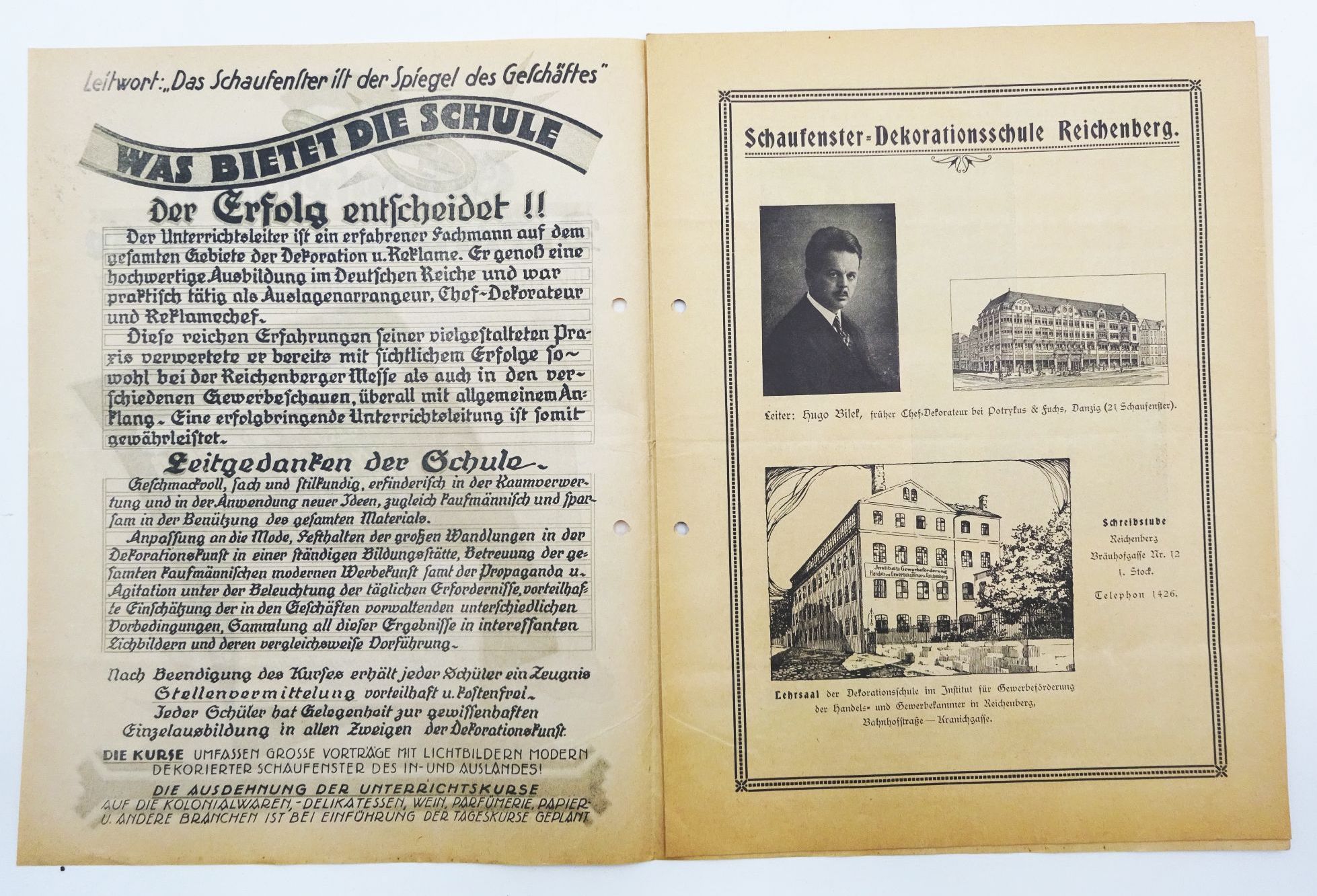 Schaufenster Dekorations Schule Reichenberg 1928 Dokumente Reklame Schaufenster Dekorations Schule Reichenberg 1928 Dokumente Reklame