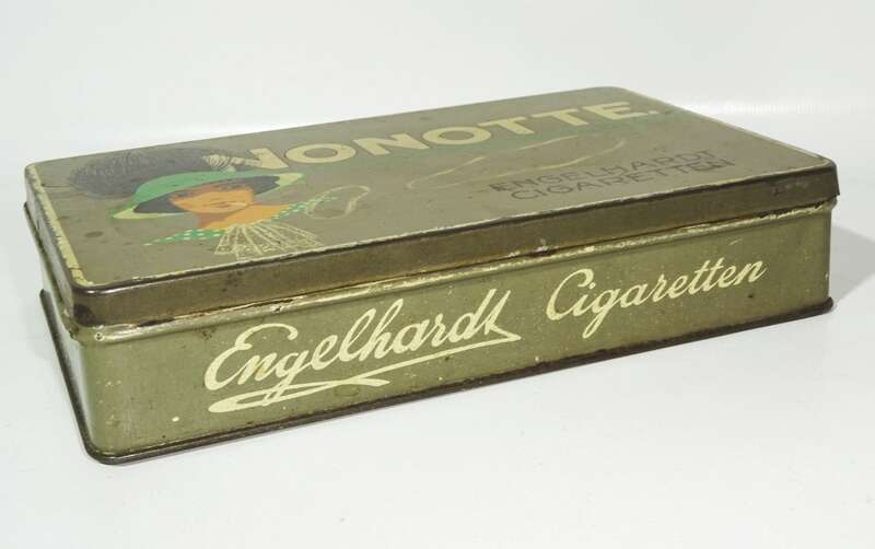Alte Zigarettendose NONOTTE Engelhardt Cigaretten Bremen 1910er 
