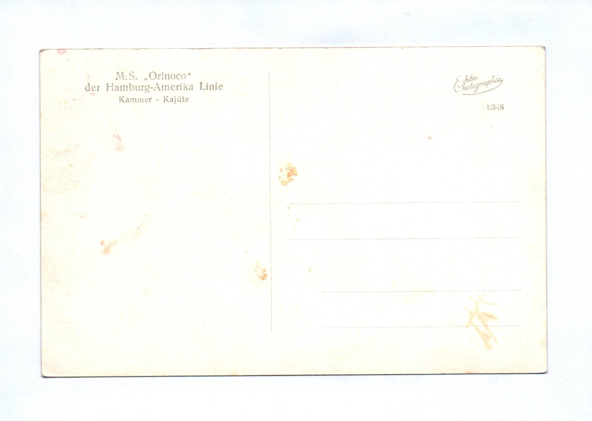 5x Foto Ak MS Orinoco der Hamburg Amerika Linie 5x Foto Ak MS Orinoco der Hamburg Amerika Linie