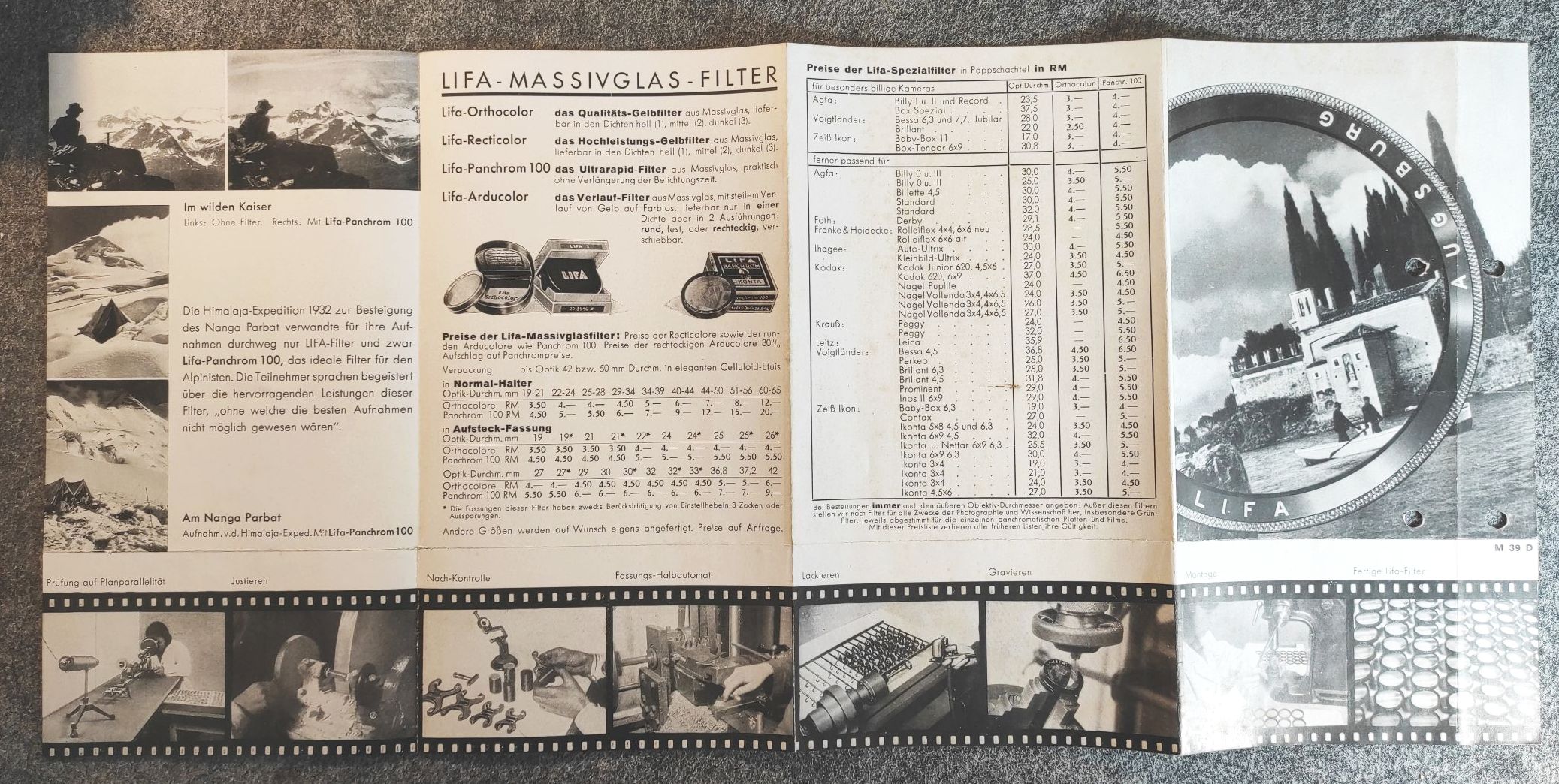 Prospekt Lifa Massivglas Filter Preisliste Werbung