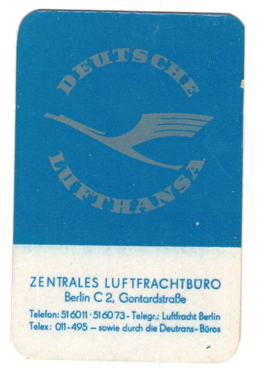 Taschenkalender Deutsche Lufthansa 1958 Berlin C 