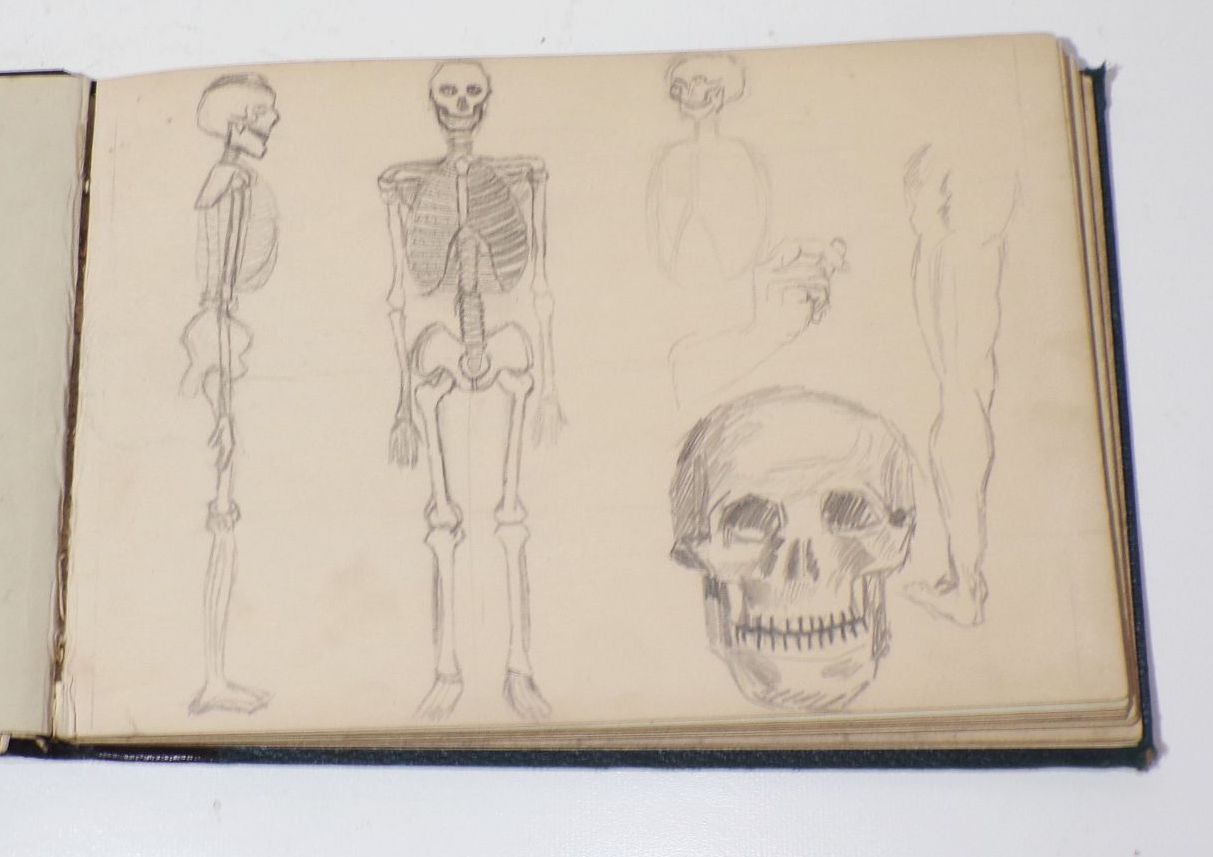 Altes Skizzenbuch Handzeichnungen vintage