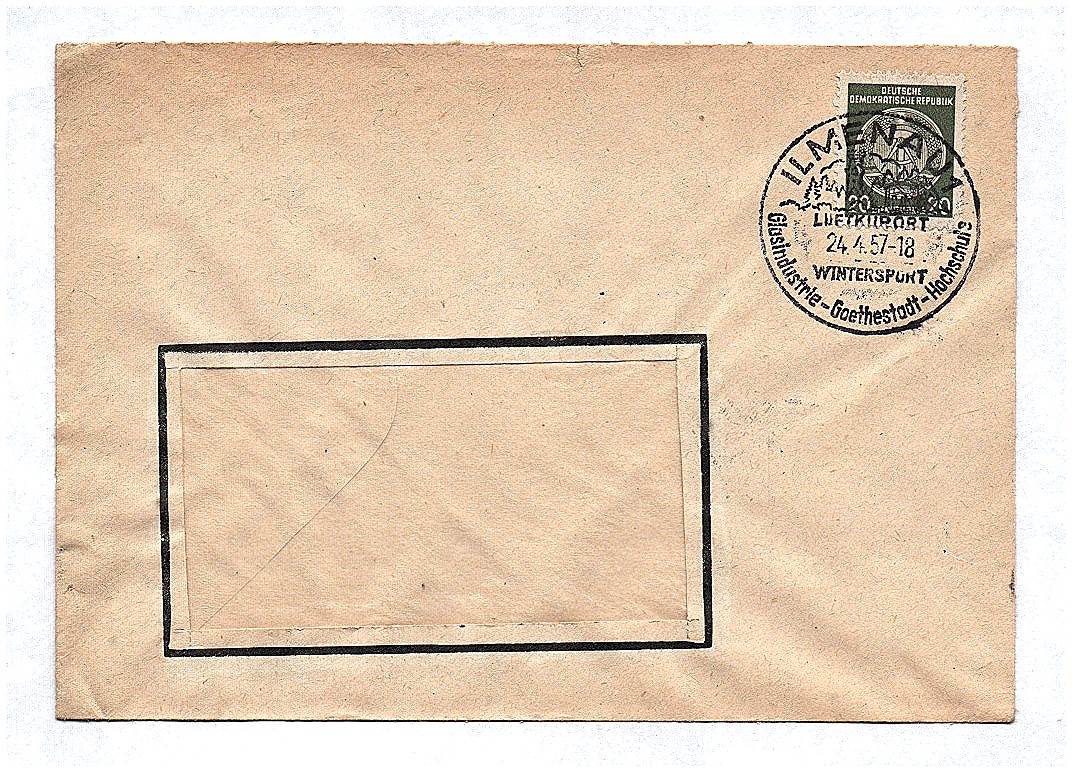 Brief Limenau Luftkuort 1957 Wintersport