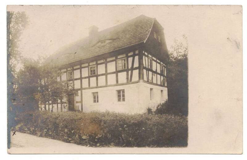 Foto Ak Herrnhut Oberlausitz Wohnhaus Umgebindehaus 1918