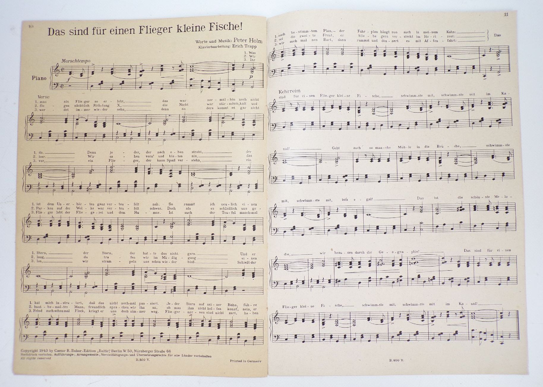 Zackig Zackig ist die Fliegerei 2 Wk WW2 Noten Lieder Peter Holm Notenheft Zackig Zackig ist die Fliegerei 2 Wk WW2 Noten Lieder Peter Holm Notenheft