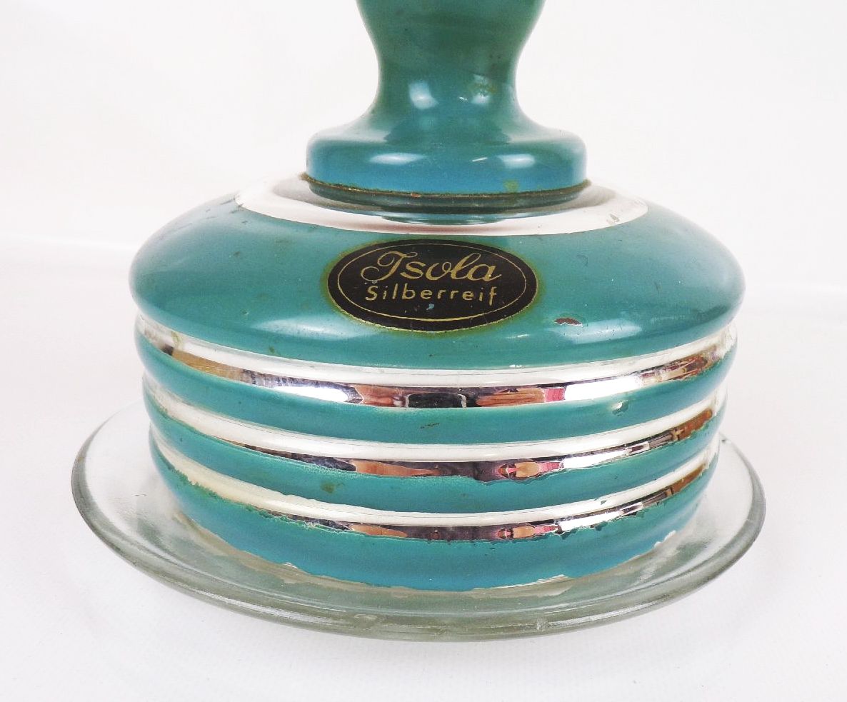 Alte Butterdose Glas Isolier Dose 50er 60er DDR Isola Selberreif Retro Look