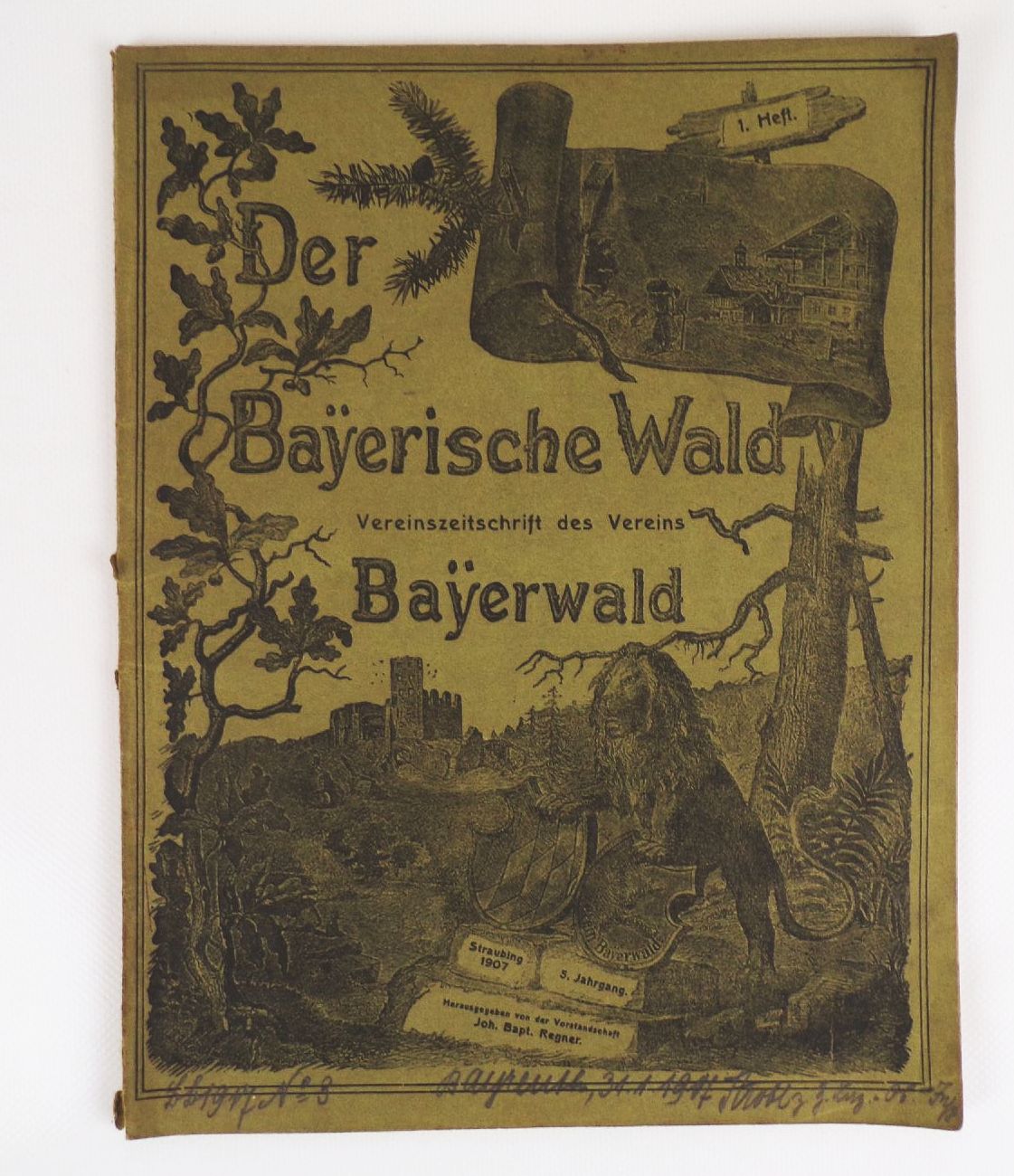 Der bayerische Wald Vereinszeitschrift des Vereins Bayerwald 1907 Lot