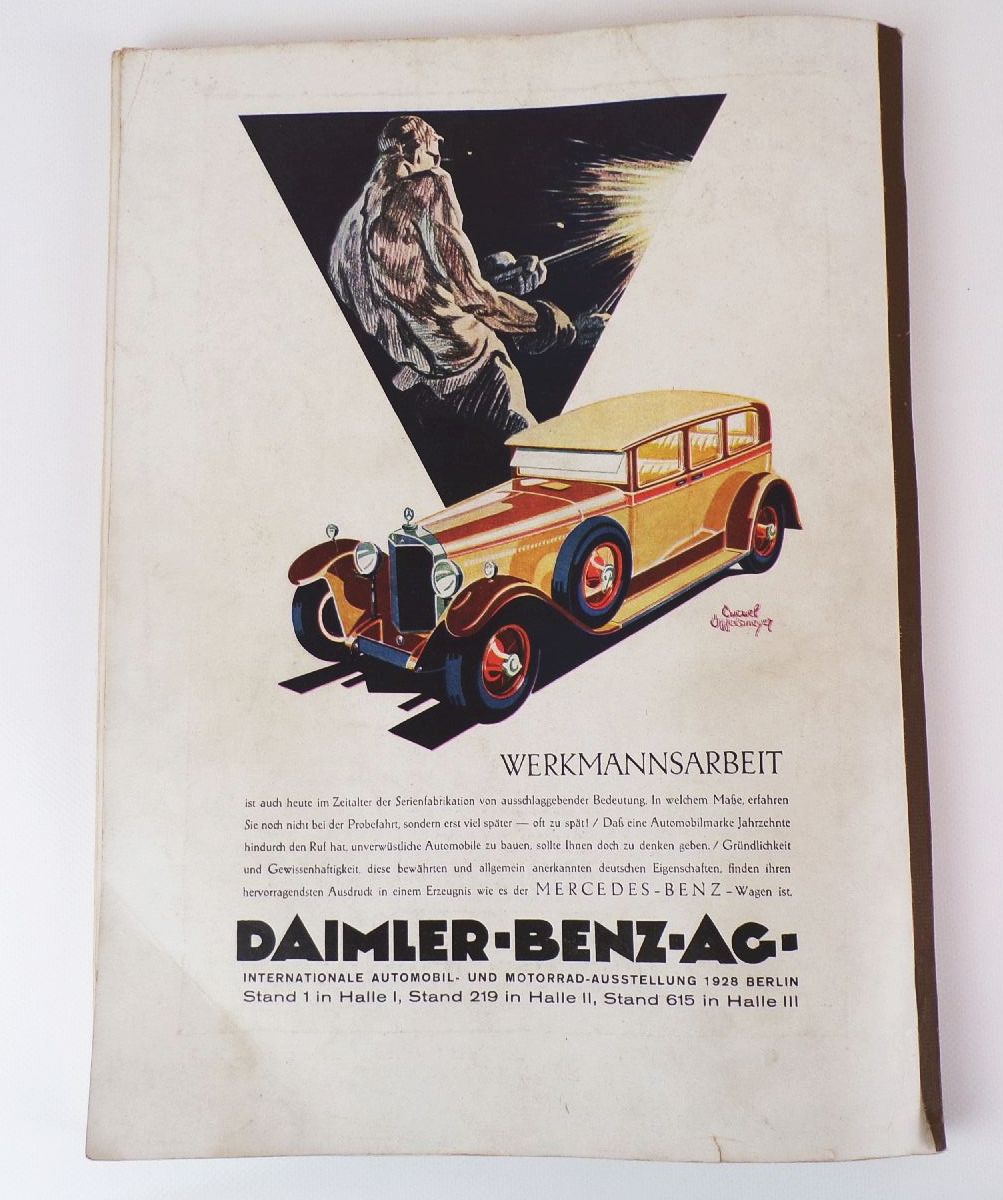 Motor Internationale Automobil und Motorrad Ausstellung 1928 Oldtimer 