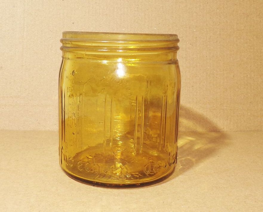 Altes Honig Glas Reichsfachgruppe Imker Gelb Honig 1930er Honigglas 
