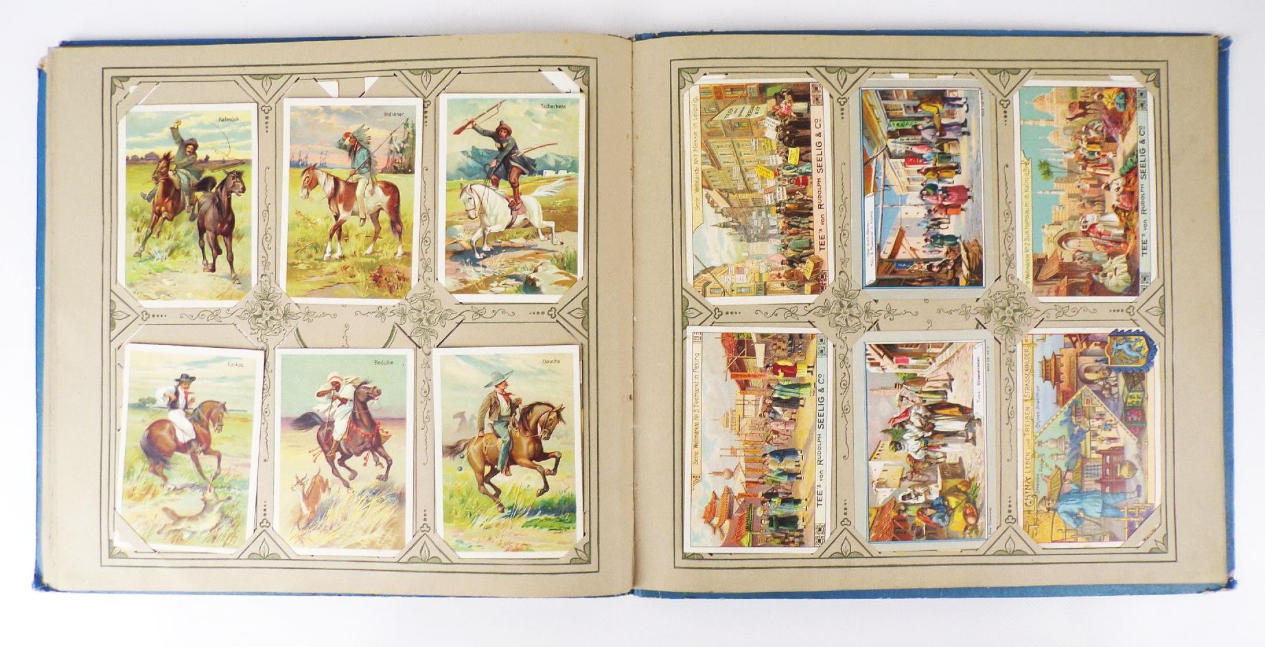 Sammelbilderalbum Petzold und Aulhorn um 1900 Kaufmannsbilder Sammelbilderalbum Petzold und Aulhorn um 1900 Kaufmannsbilder