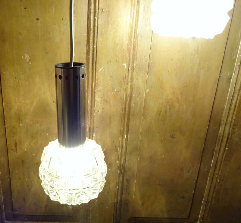 Vintage 2er Kaskadenlampe DDR Deckenlampe Hängelampe Beleuchtung 1970er 