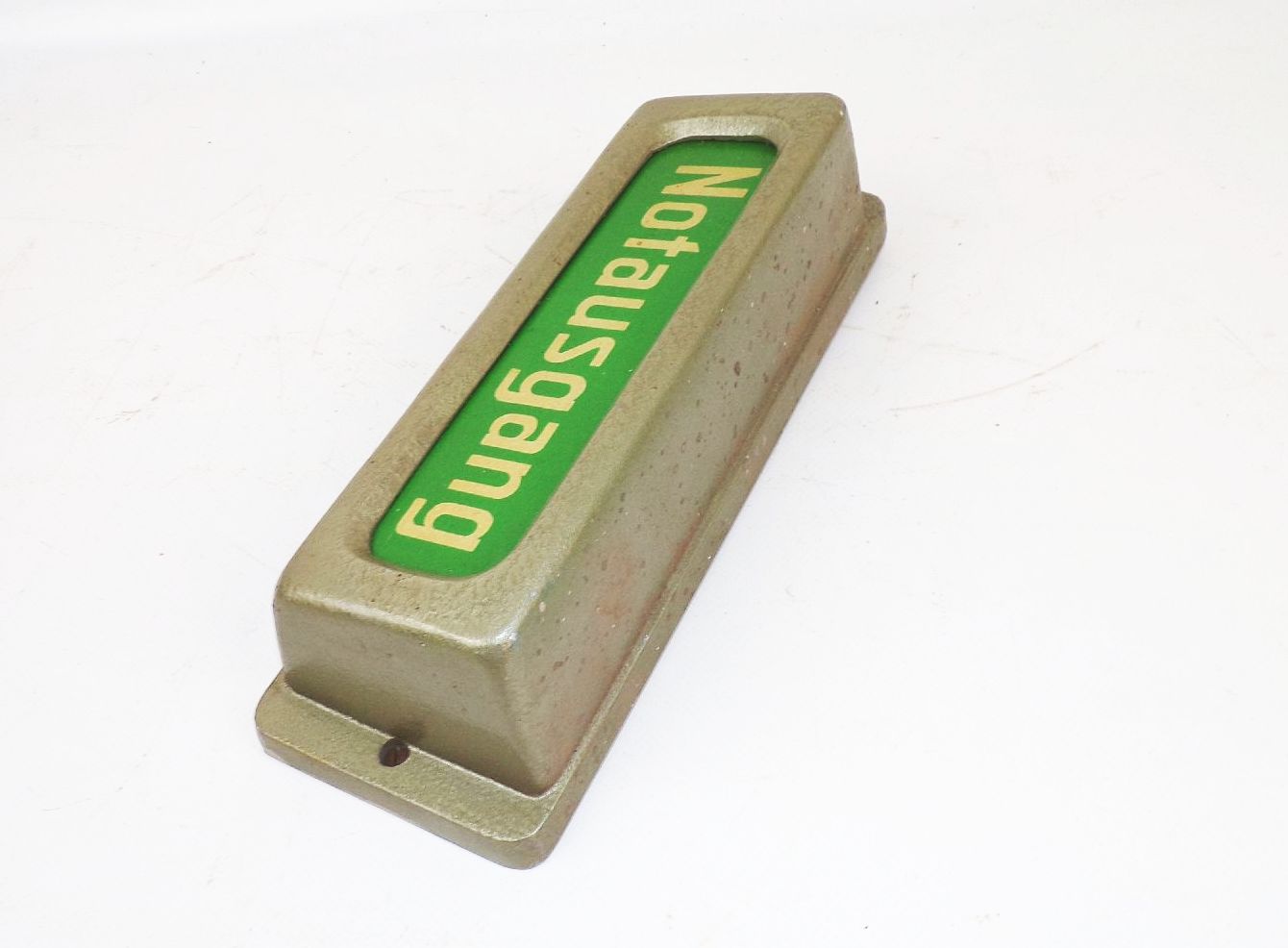 Altes Notausgang Schild beleuchtbar Kino Lampe Loft Industriedesign 