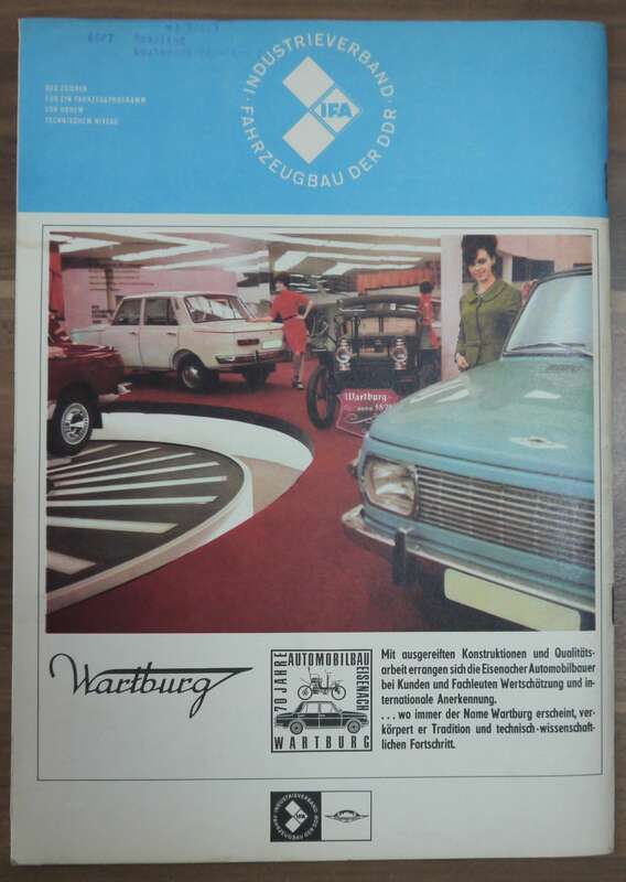 KFT MZ ES 250 2 Gespannbeurteilung September 1967 Das neue Getriebe Wartburg 353