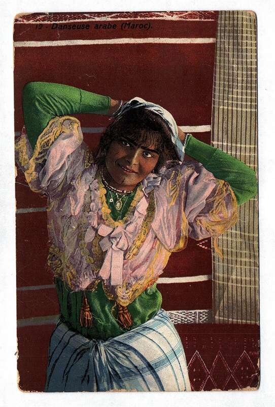Ak Danseuse arabe Arabische Tänzerin Postkarte Schiffspost