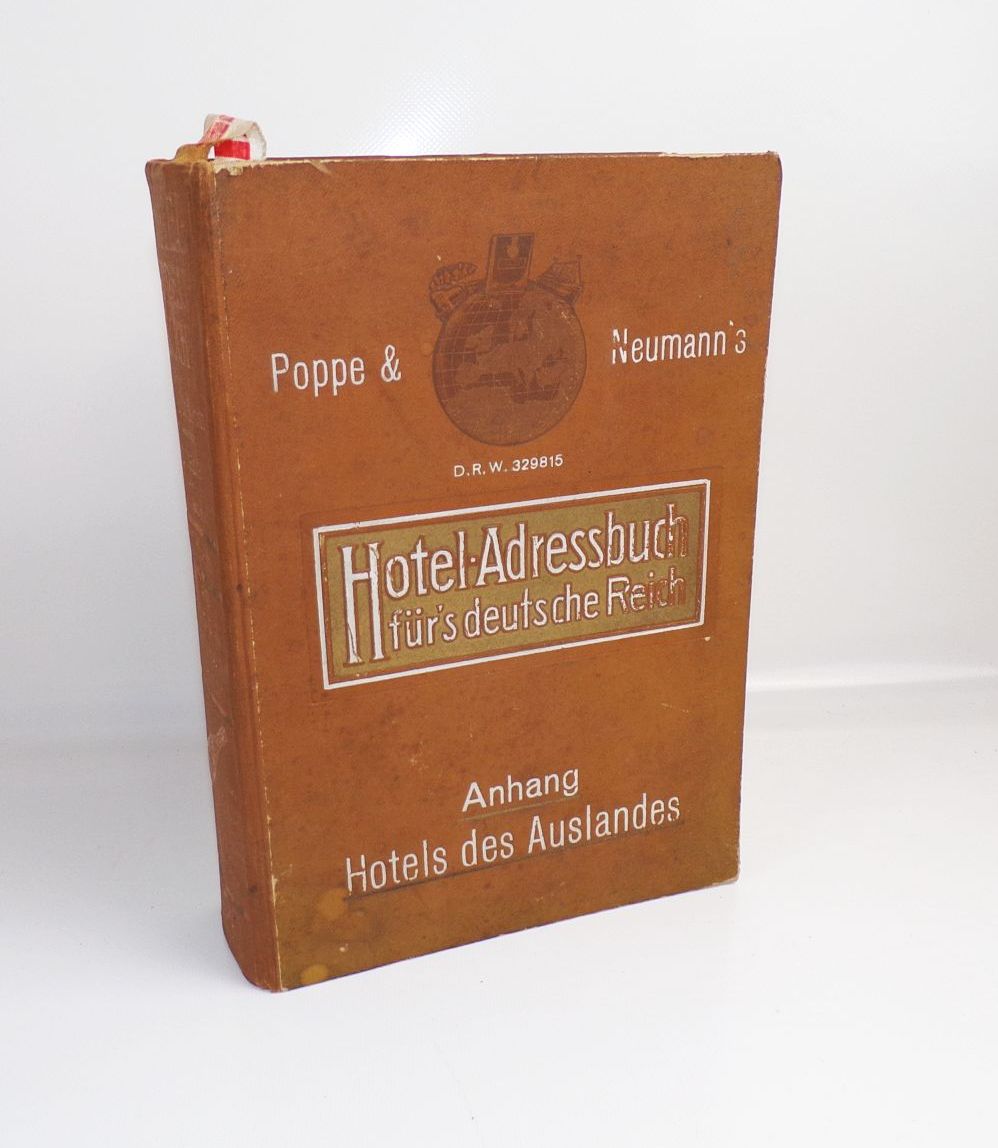 Hotel Adressbuch fürs deutsche Reich 1929 Poppe u Neumann