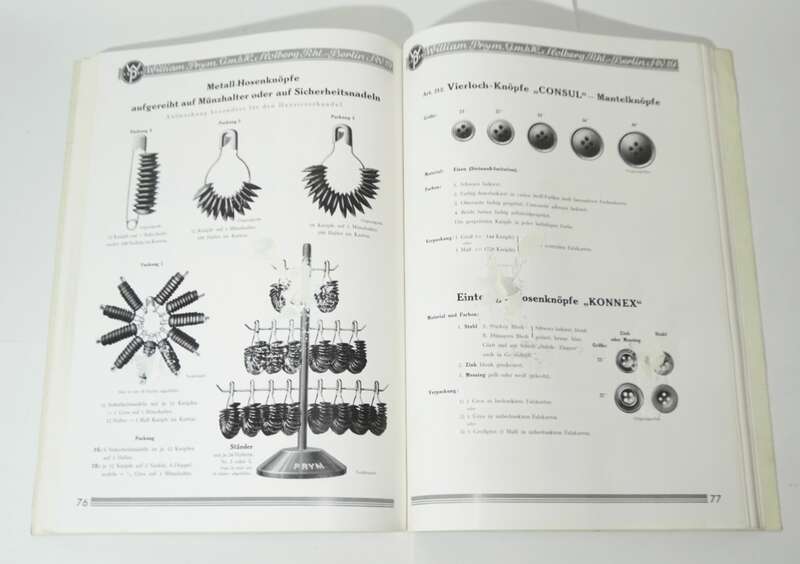 Katalog William Prym Stolberg Rhl. Kurzwaren 1930er Nähutensilien 