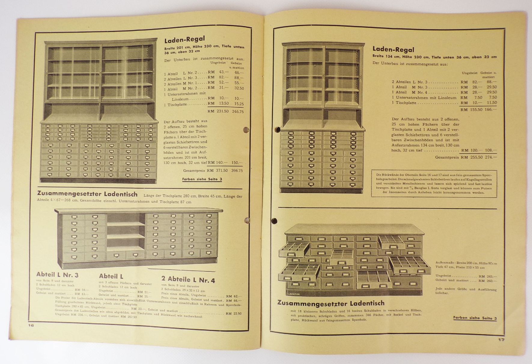 Alte Kataloge Krannich Schränke Büromöbel Mellenbach Thüringen um 1950