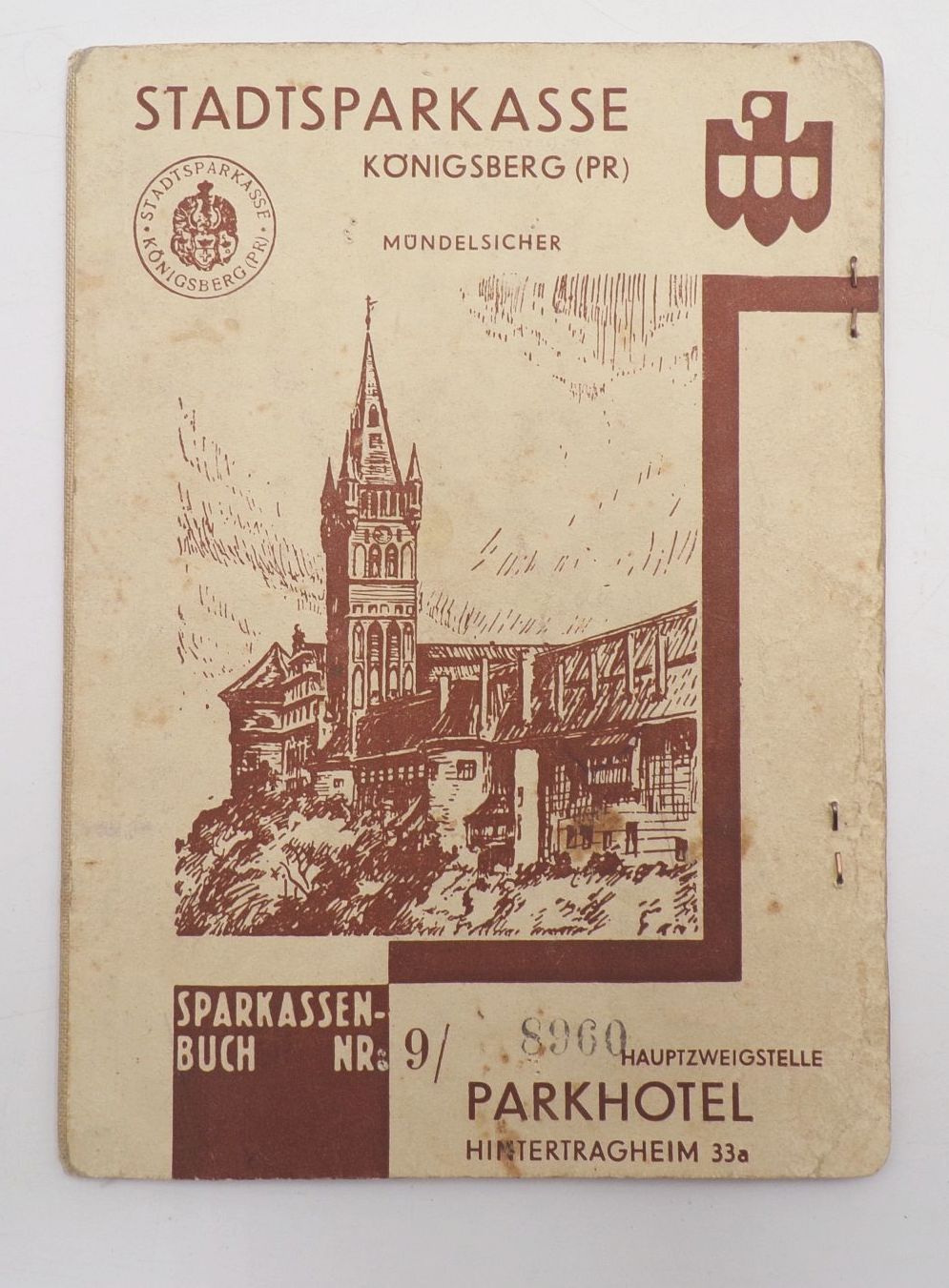 Sparkassenbuch Königsberg Preussen 1943 bis 1945