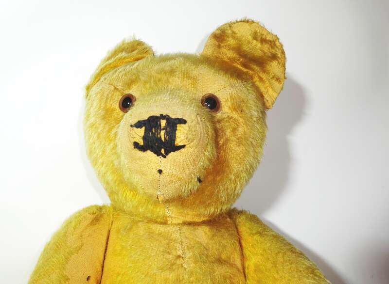 Alter abgeliebter Teddybär Teddy 65 cm Vintage Deko zum herrichten