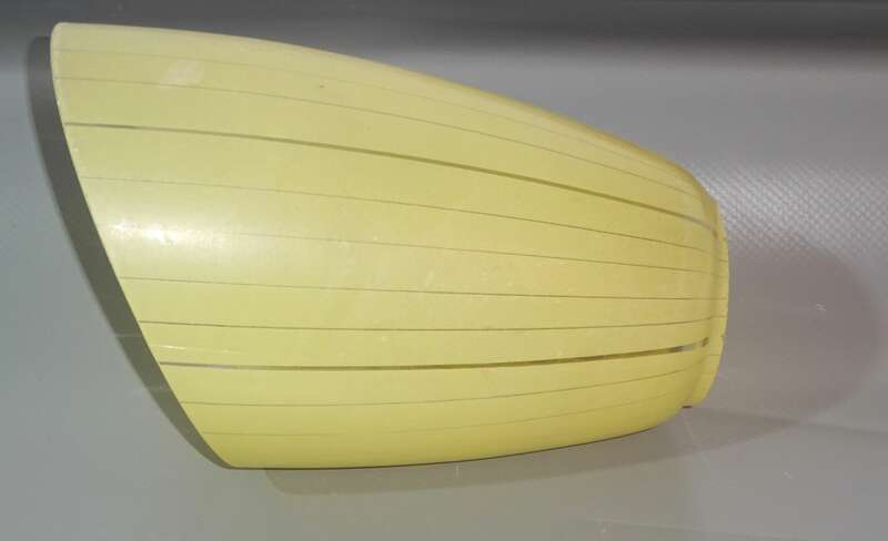 Alter Glas Lampenschirm Lampenglas für Tütenlampe Mid Century Ersatzglas 1950er 1960er 